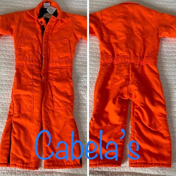 Cabela's Bottoms Vtg 96s Cabelas Insulated Kid Coveralls Size 4